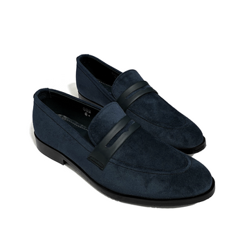 SUEDE BLACK SLIP-ONS
