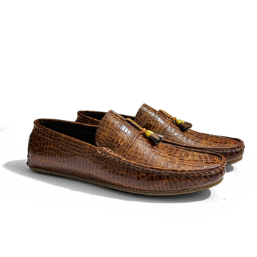 TASSEL TEXTURED LOAFERS