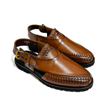BRAIDED STYLED BROWN CHAPPAL