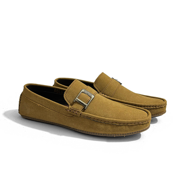 SUEDE SINGLE MONK LOAFERS