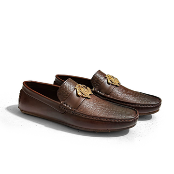 BUCKLED BROWN LOAFERS