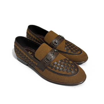 SUEDE BRAIDED MUSTARD
