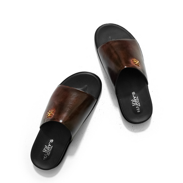 FORMAL BROWN SLIPPERS