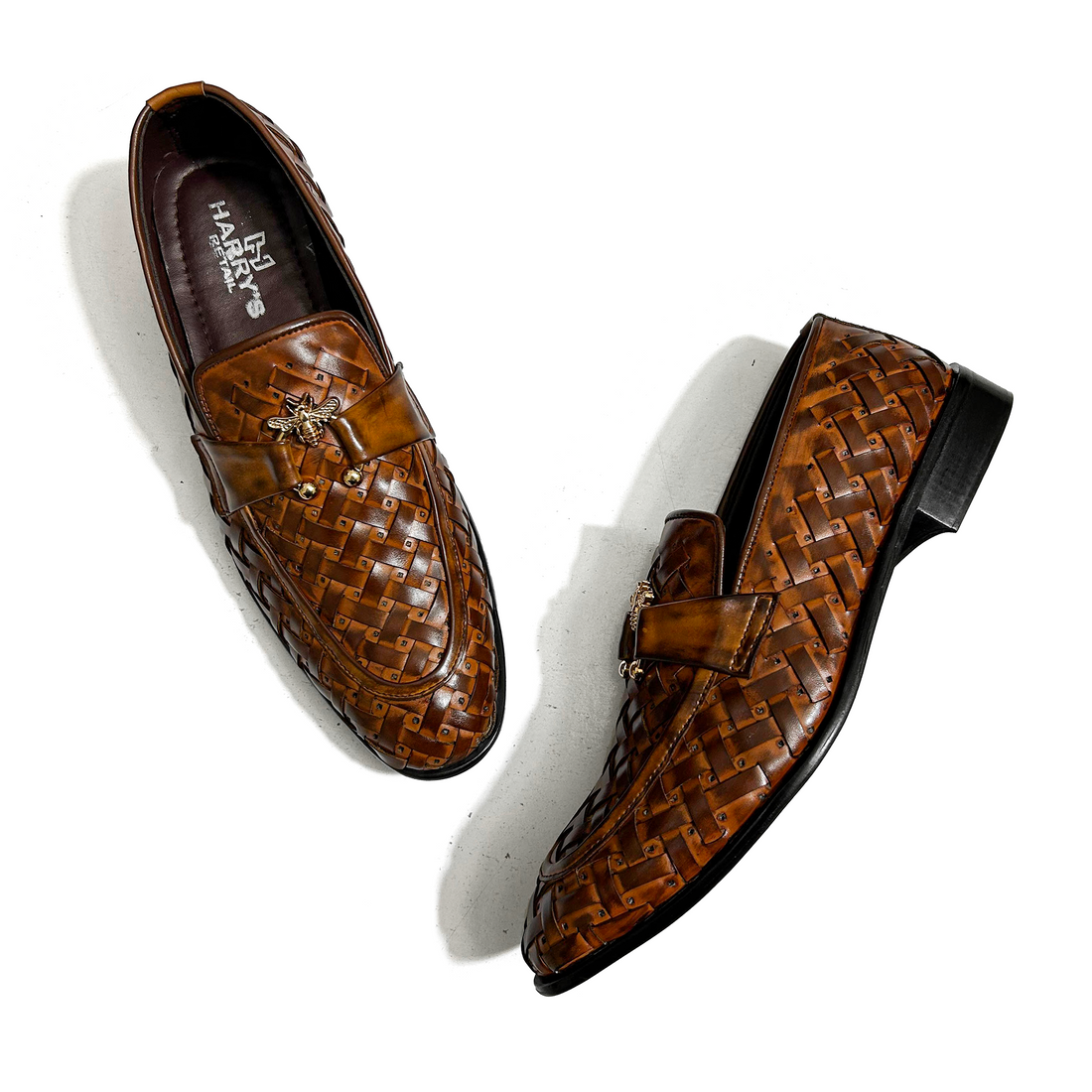 DOUBLE TONE BRAIDED SLIP-ONS