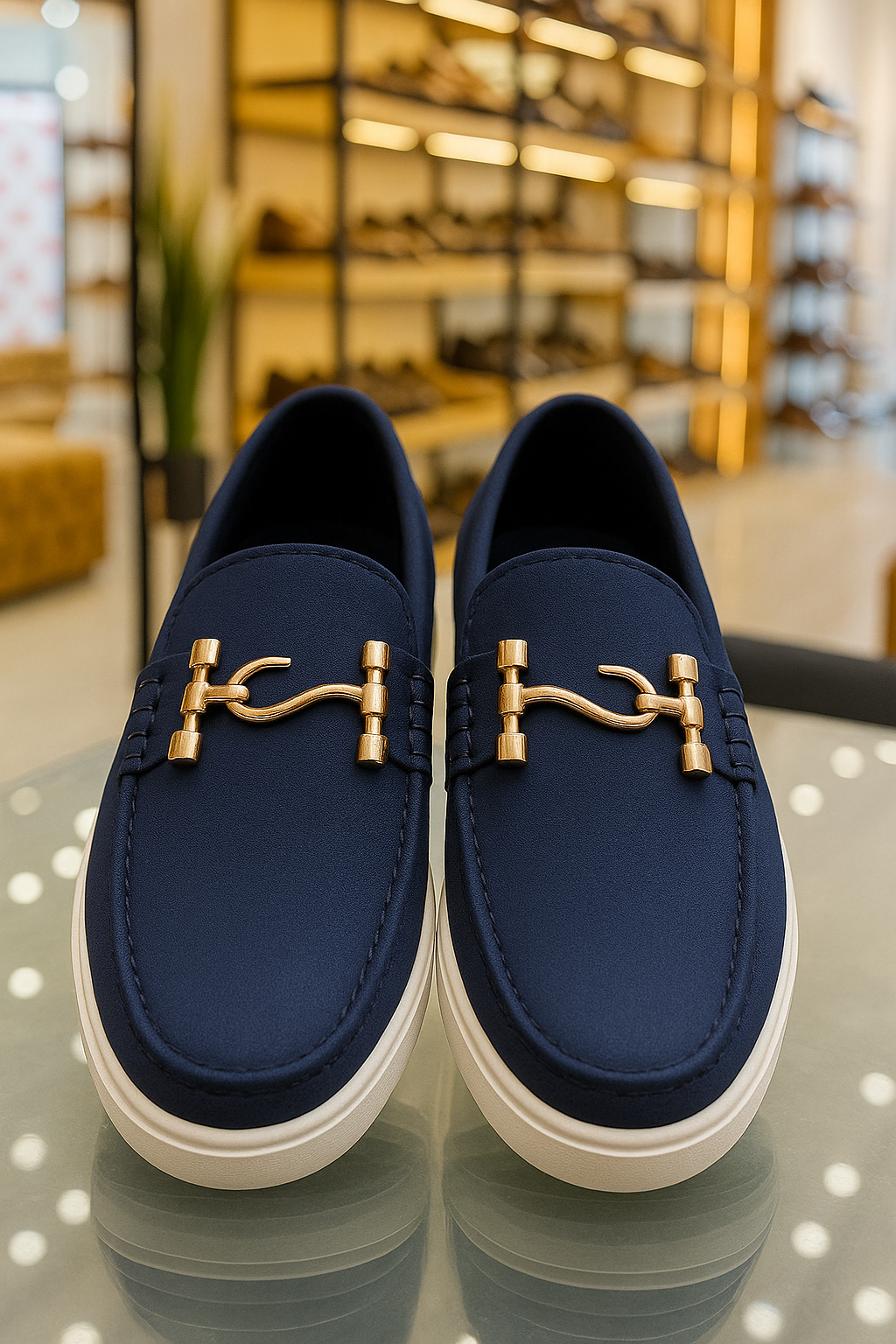 BLUE S CHUNKY LOAFERS