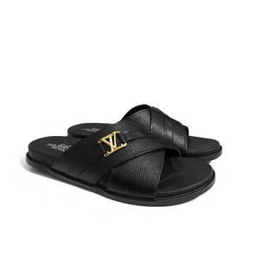 STRIDE BLACK SLIPPERS