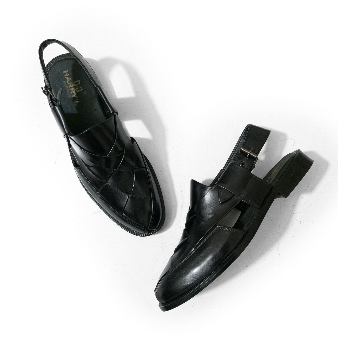 STRONG BRAIDED BLACK CHAPPAL