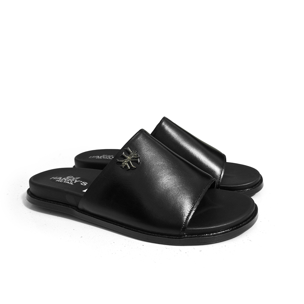 FORMAL BLACK SLIPPERS