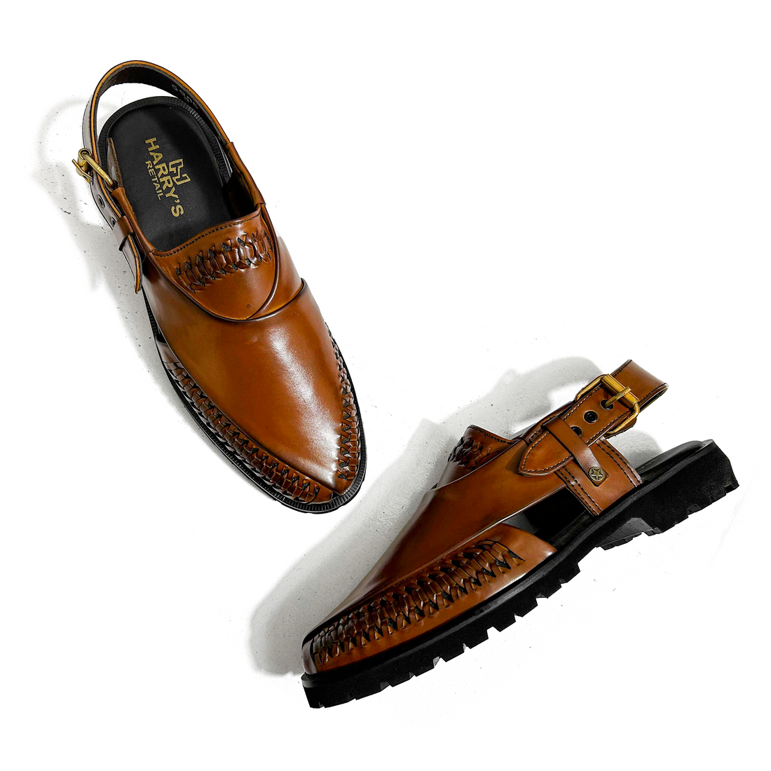 BRAIDED STYLED BROWN CHAPPAL