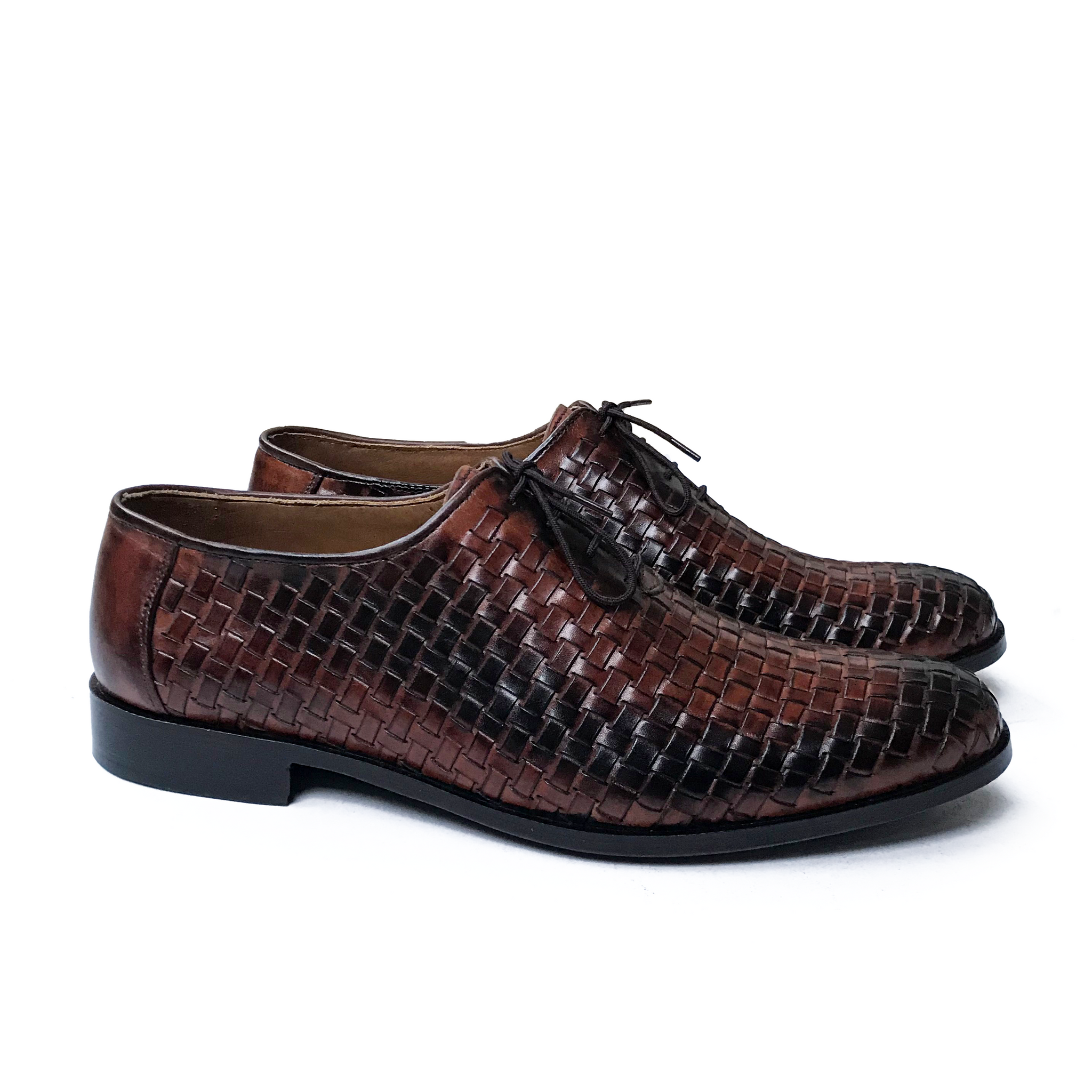 BRAIDED LACED SLIP-ONS