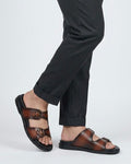 PATINA BROWN SLIPPERS