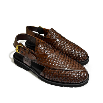 BRAIDED BROWN CHAPPAL
