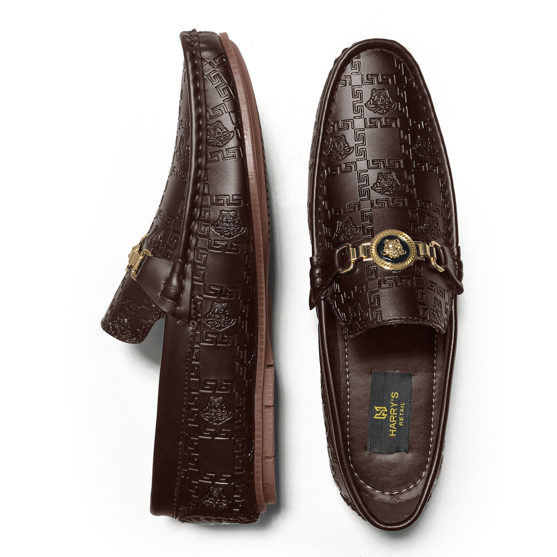 DL - VER-SACE BROWN LOAFERS