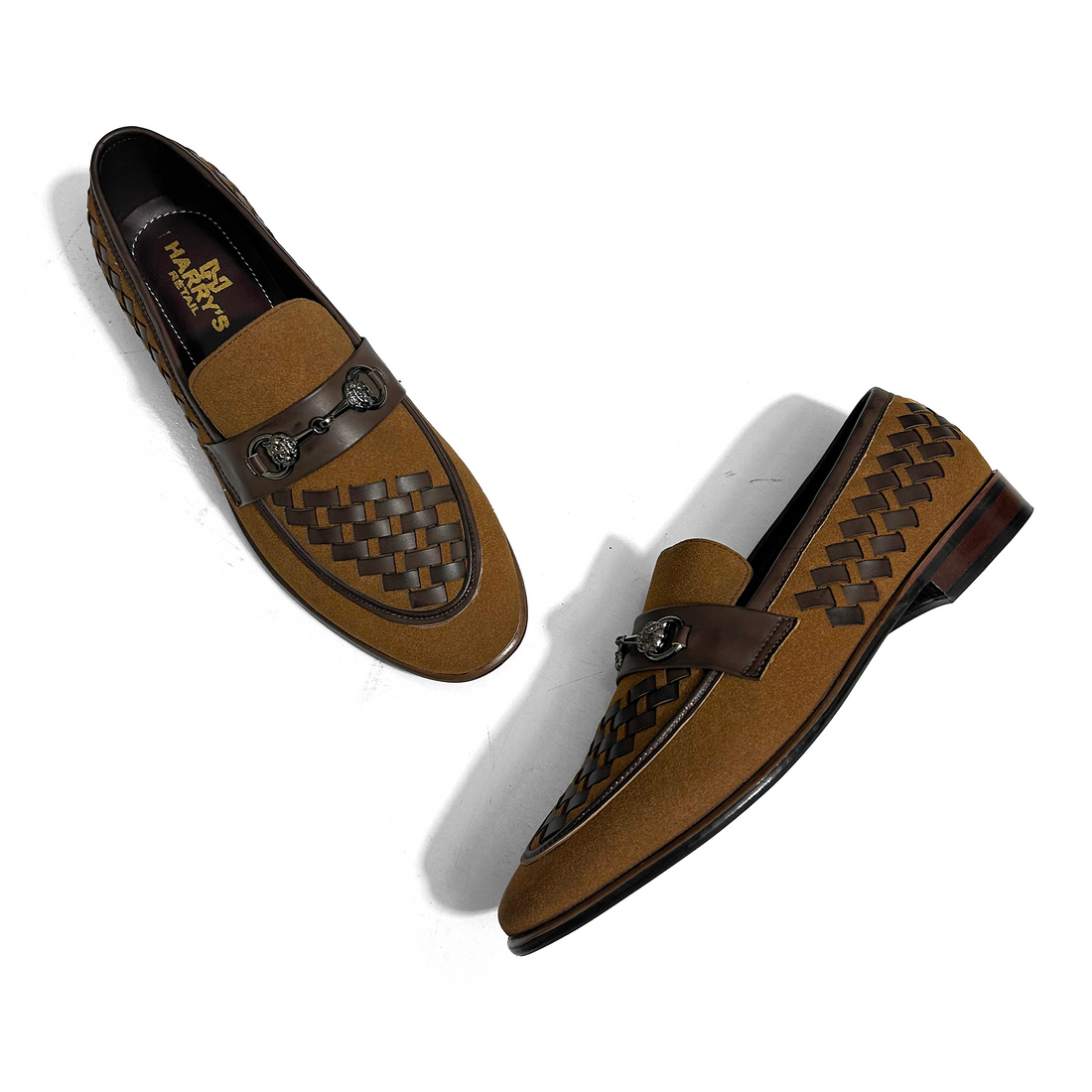 SUEDE BRAIDED MUSTARD