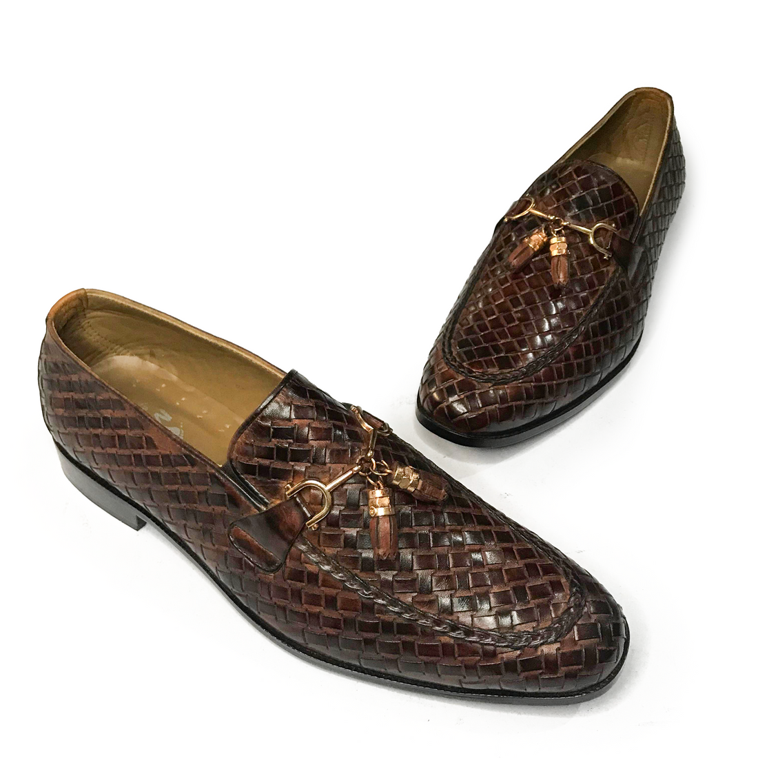 BRAIDED TWO TONE SLIP-ONS