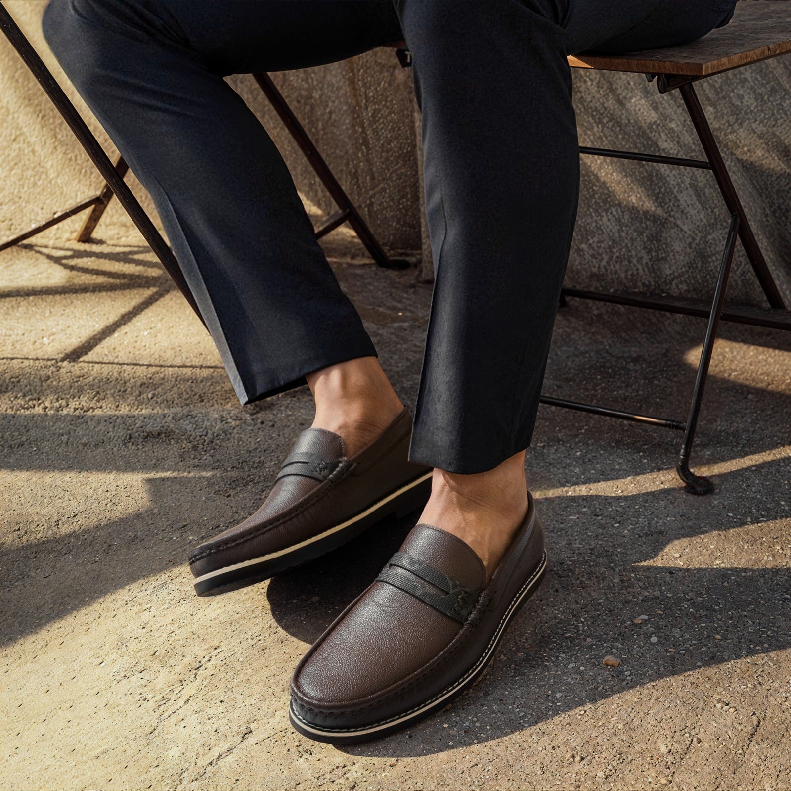 BROWN VR CHUNKY LOAFER