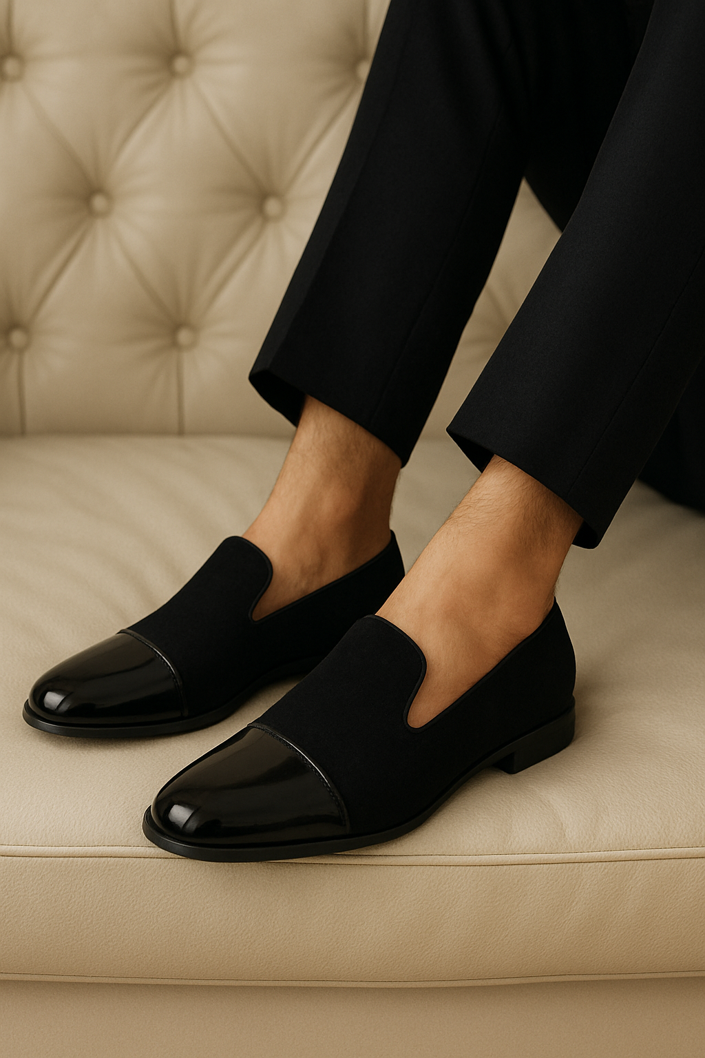 SHINNY SUEDE BLACK 7172